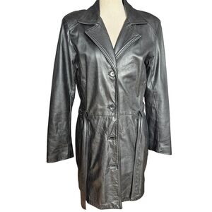 Guillaume Artelli Leather Size M Trench Coat